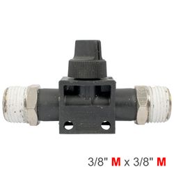 AIRCRAFT Pu Hose Fitting Valve 3/8'm X 3/8'm